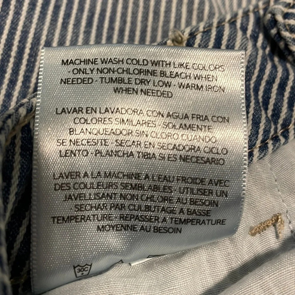 NWT S&CO. Macy’s Pin Striped Skinny Low Rise Denim Jeans 6 - Picture 9 of 16